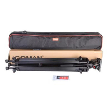 Trépied caméra professionnel en aluminium avec tête fluide Q5S