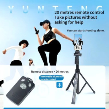 Trépied caméra et téléphone avec télécommande Bluetooth