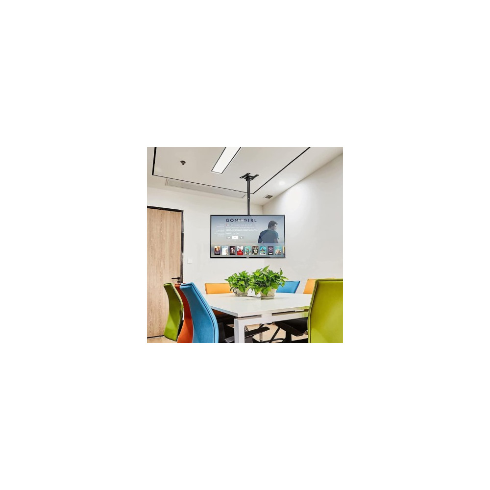 Support Télévision Mural Support De Montage pour Téléviseur Au Plafond Réglable, s'adapte À La Plupart des Écrans LCD 32-60", In