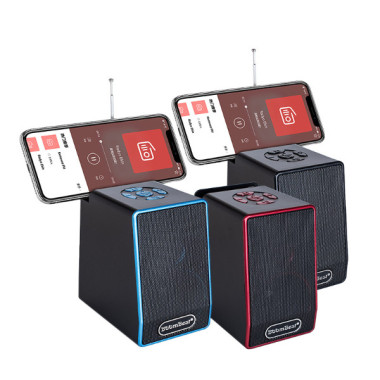 Enceinte Bluetooth sans Fil avec Support pour Téléphone Portable