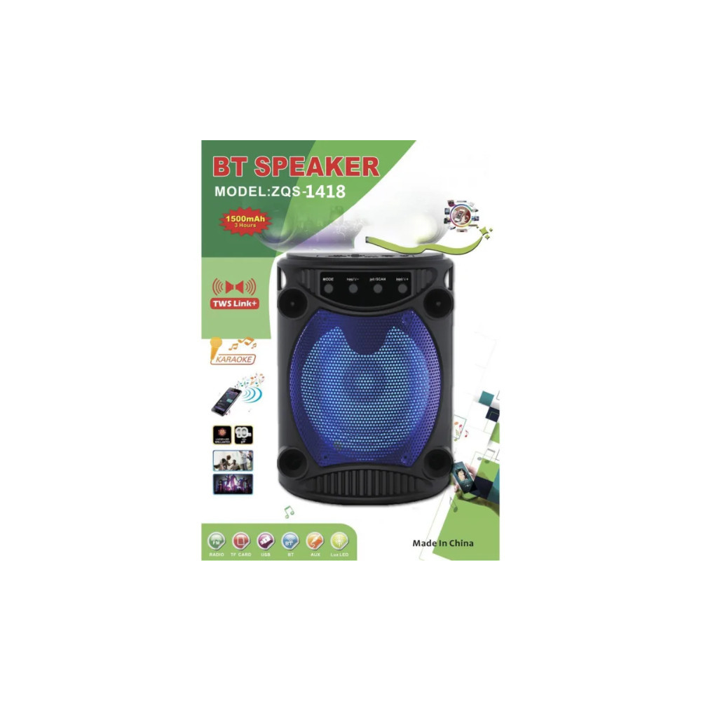 Haut-Parleur Bluetooth Portable Karaoké avec lumière LED