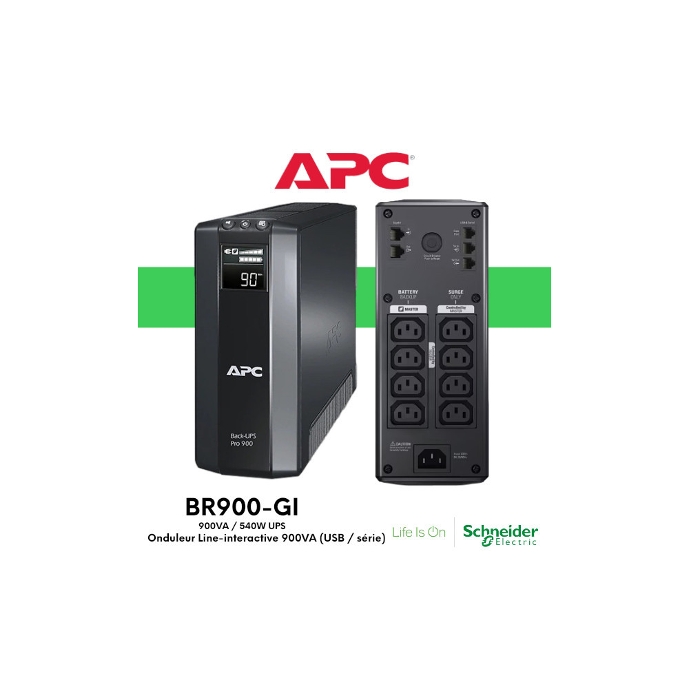 APC Back-UPS BR900GI - Onduleur line-interactive 900VA