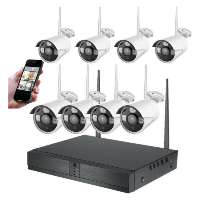 Kit 8 de Caméra Surveillance (Vidéosurveillance) WiFi Intelligent 5G NVR