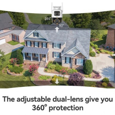 Imou - Caméra extérieur WiFi Cruiser Dual 2 10MP IPC-S7XP-6M0WED