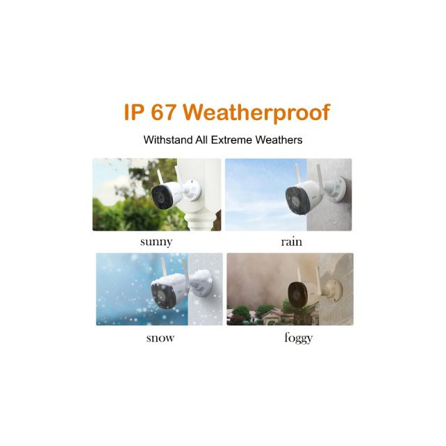 Imou - Caméra IP Wifi extérieur Bullet 2C 4MP IPC-F42P