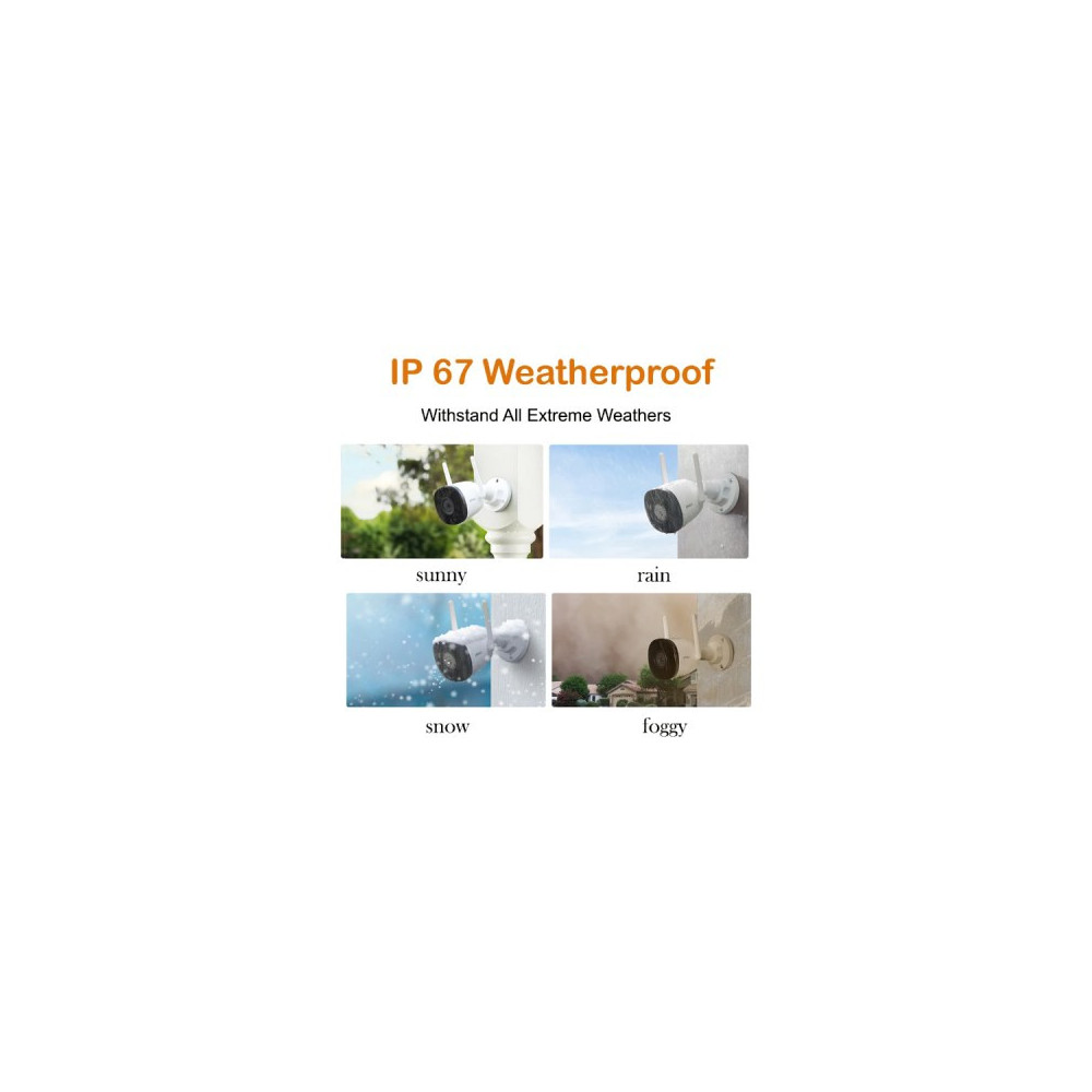 Imou - Caméra IP Wifi extérieur Bullet 2C 4MP IPC-F42P