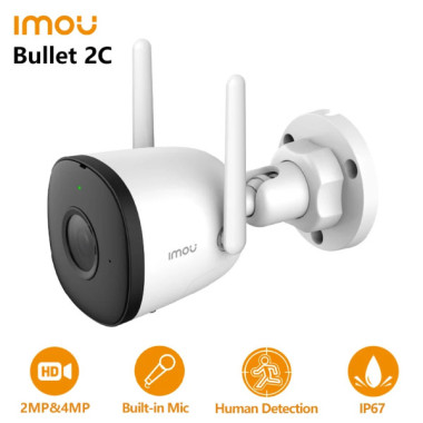 Imou - Caméra IP Wifi extérieur Bullet 2C 4MP IPC-F42P
