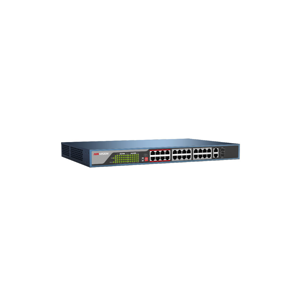 Switch PoE non administré 24 ports 10/100 POE Hikvision DS-3E0326P-E/M 5mp