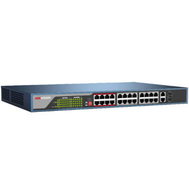 Switch PoE non administré 24 ports 10/100 POE Hikvision DS-3E0326P-E/M 5mp