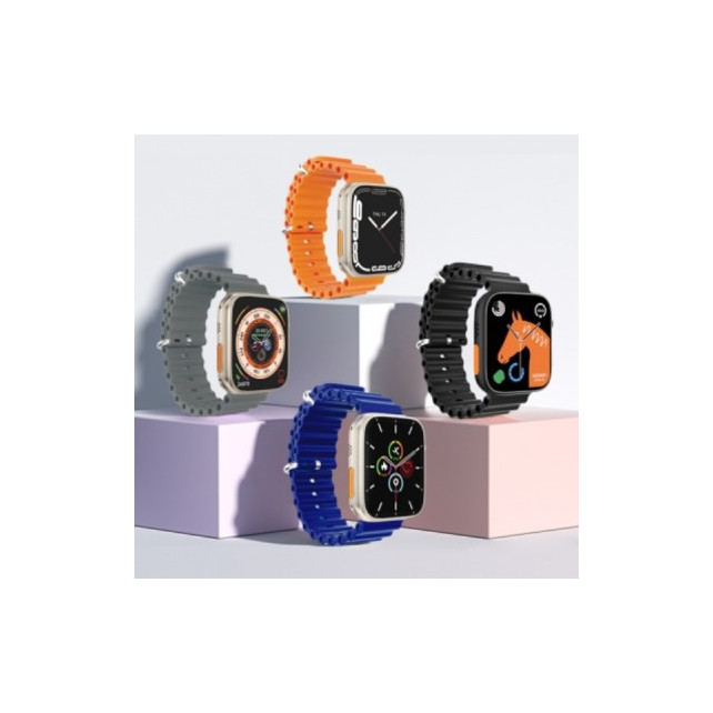 Montre Connectée avec bracelet athlétique, mesure de la fréquence cardiaque, du nombre de pas et appel Bluetooth