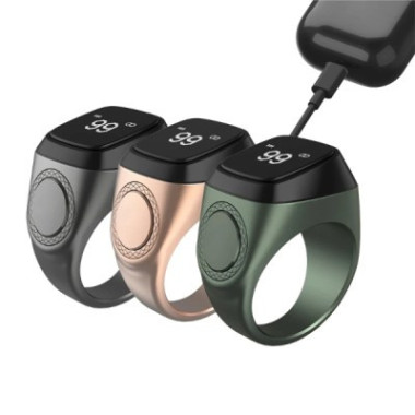 BAGUE INTELLIGENTE POUR ZIKR ET TASBIH ET RAPPELS DE TEMPS DE PRIÈRES