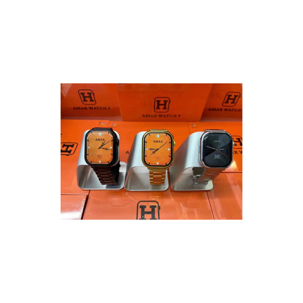 MONTRE CONNECTEE ELECTRONIQUE POUR HOMMES ET FEMMES AVEC MULTIPLES BRACELETS AMAX WATCH 9