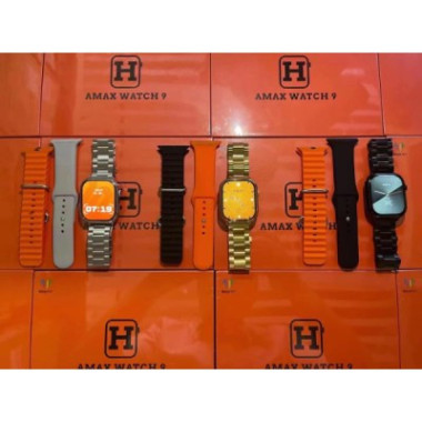 MONTRE CONNECTEE ELECTRONIQUE POUR HOMMES ET FEMMES AVEC MULTIPLES BRACELETS AMAX WATCH 9