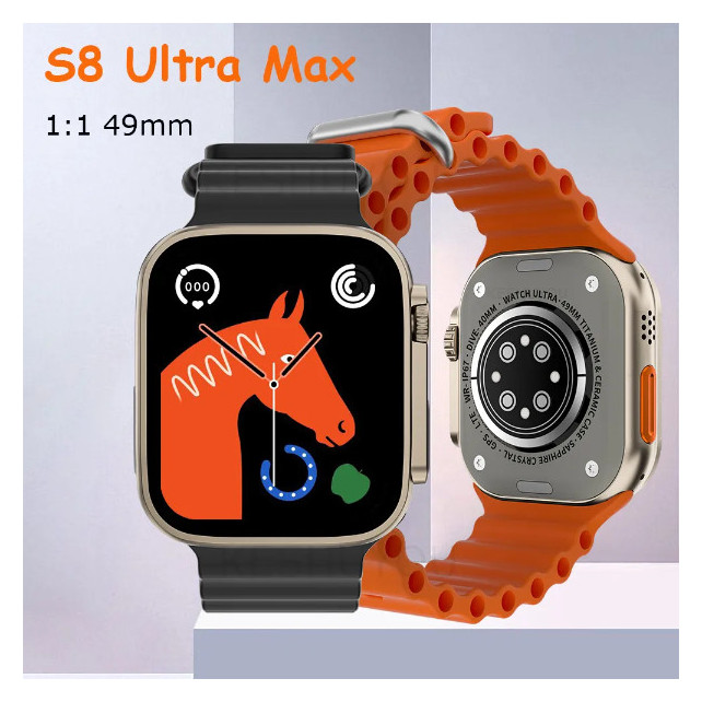 Montre connectée S8 Ultra Max série 8 pour hommes et femmes, répondre à un appel