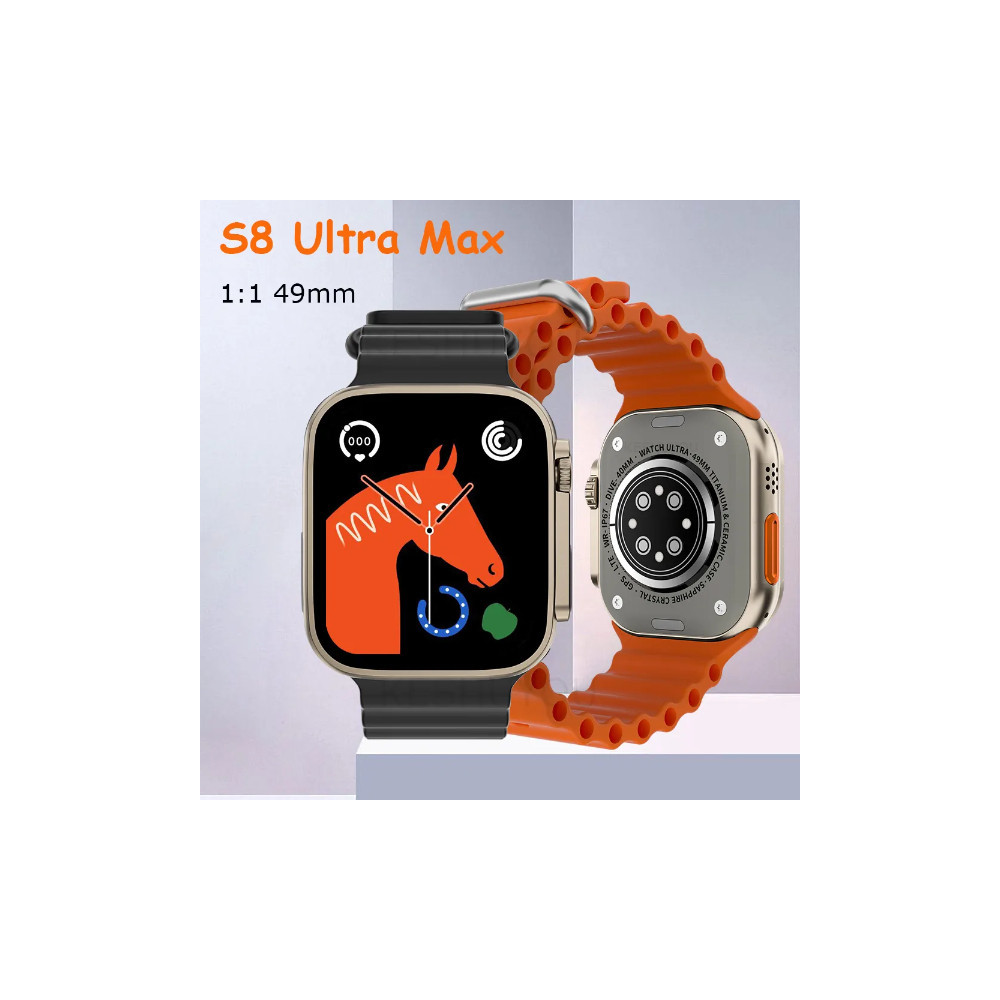 Montre connectée S8 Ultra Max série 8 pour hommes et femmes, répondre à un appel