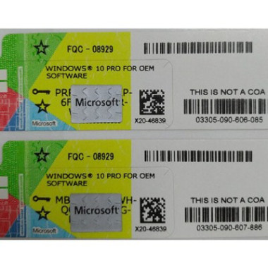 Clé D'activation Windows 10 Pro 1 PC