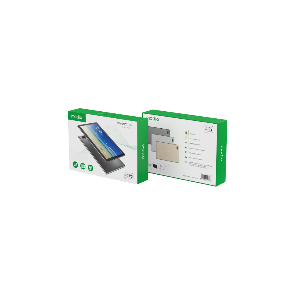 Tablette Modio M21 2 Sim 4G + Wifi 4Gb Ram / 128Gb Memoire 10 Pouces