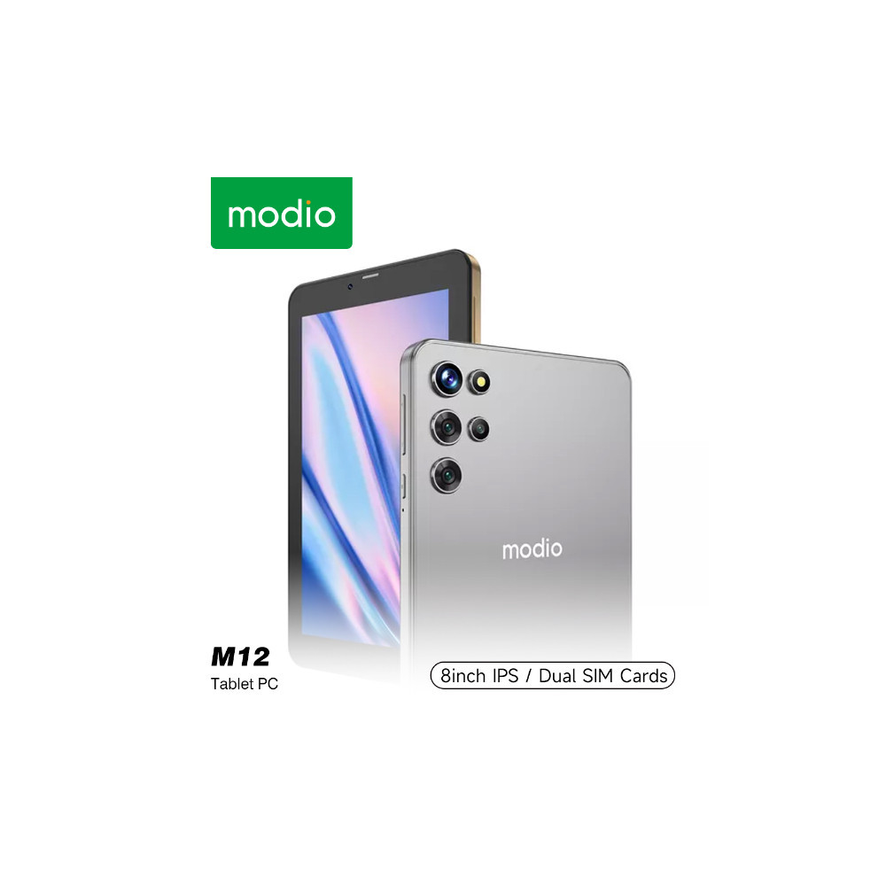 Tablette Modio M12 2 Sim 5G + Wifi 6Gb Ram / 256Gb Memoire 8 Pouces