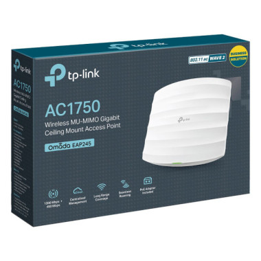 Point d'accès Wi-Fi AC Dual Band 1750 Mbps (N450 + AC1300) PoE Gigabit - Plafonnier