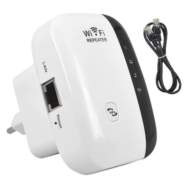 Répéteur Amplificateur WiFi, Répéteur WiFi, WiFi Booster, WiFi Extender, Compatible avec Tous Les Appareils WiFi, Mode AP 300M