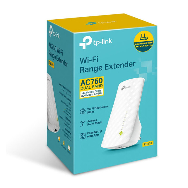 Répéteur de signal WiFi AC750 Mbps Dual-Band (AC450 + N300)
