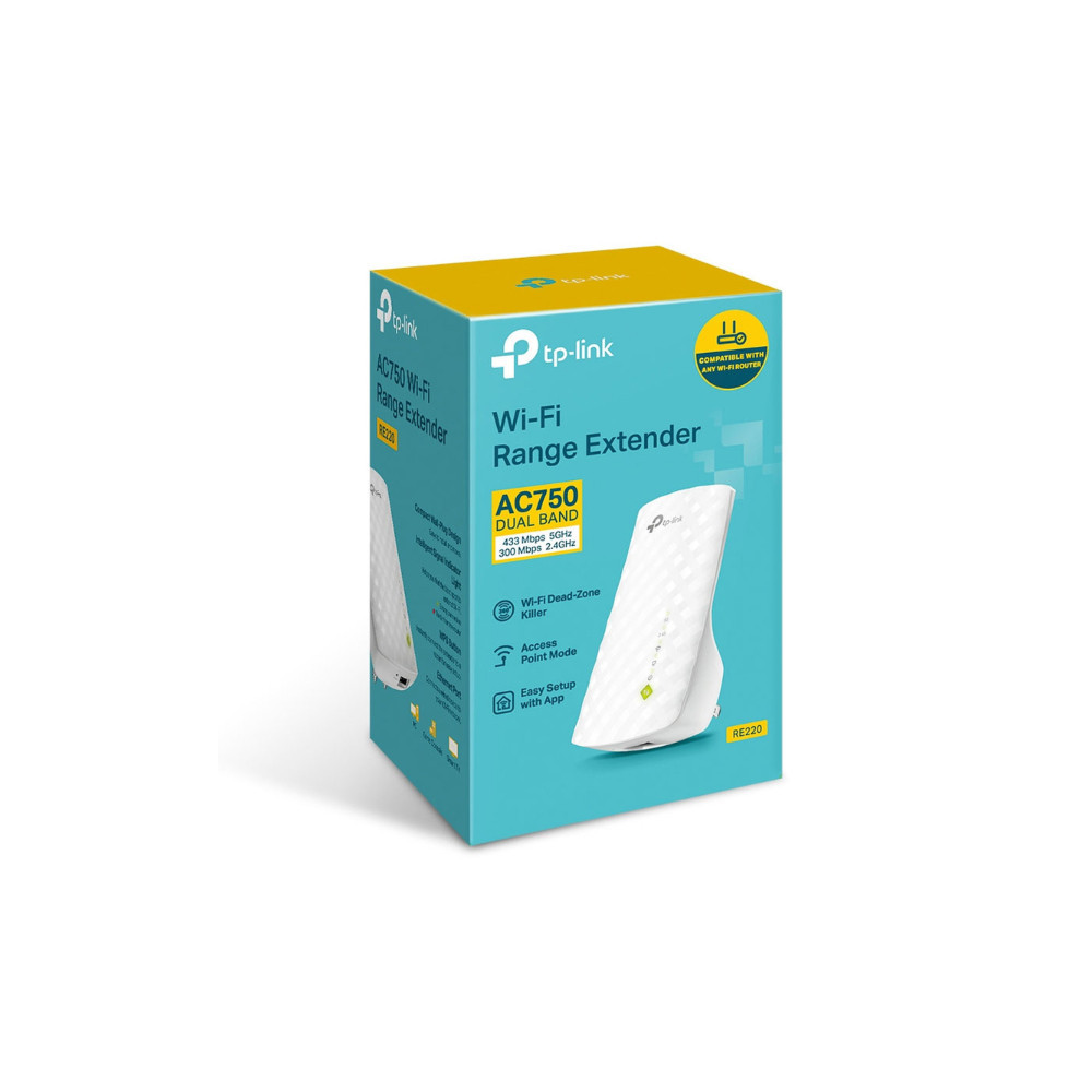 Répéteur de signal WiFi AC750 Mbps Dual-Band (AC450 + N300)