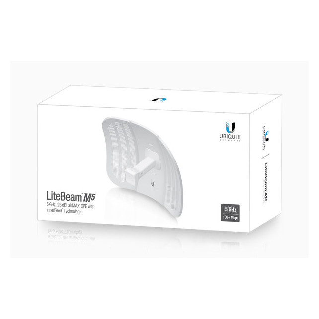 Point d'accès UBIQUITI LiteBeam M5 airMAX CPE LBE-M5-23, 23dBi, 5GHz