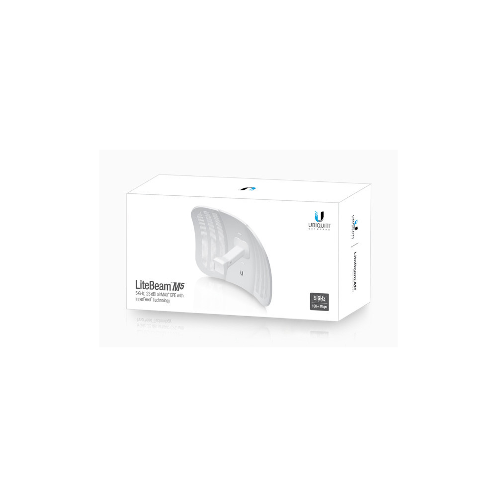 Point d'accès UBIQUITI LiteBeam M5 airMAX CPE LBE-M5-23, 23dBi, 5GHz