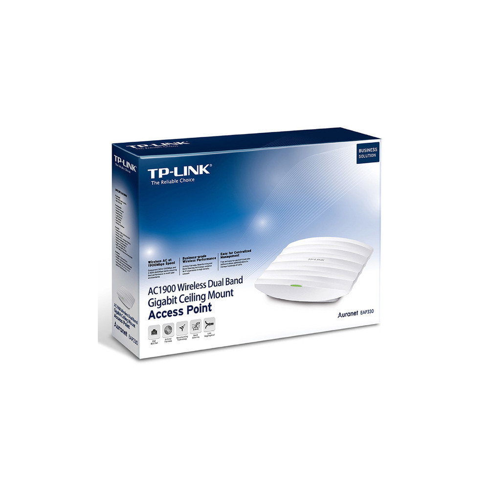 Point d'accès Wi-Fi AC 1900 Mbps Dual Band (AC1300 et N600) PoE Gigabit - Plafonnier