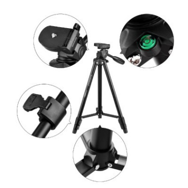 Trépied caméra en alliage d'aluminium