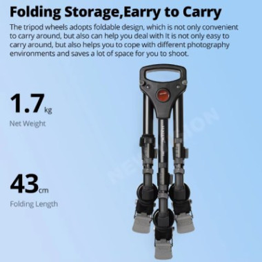 Trépied caméra Professionnel Pliable et Verrouillable
