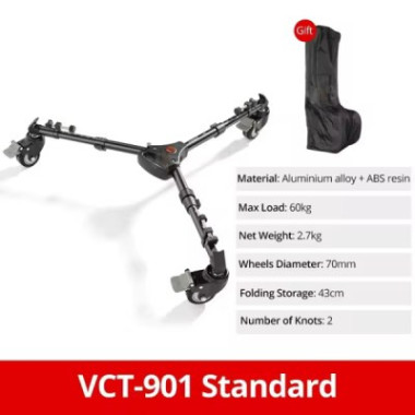 Trépied caméra Professionnel Pliable et Verrouillable