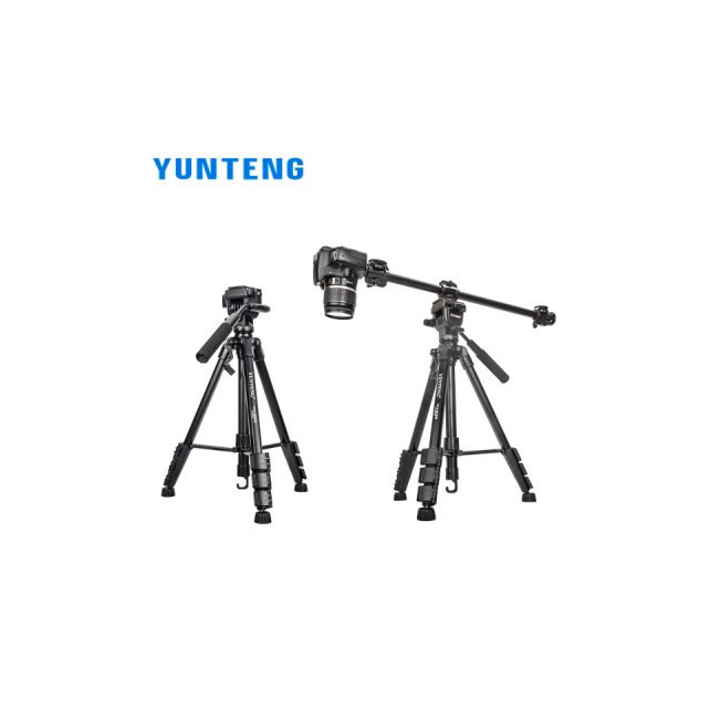 Trépied caméra professionnel en aluminium avec tête fluide et inclinable
