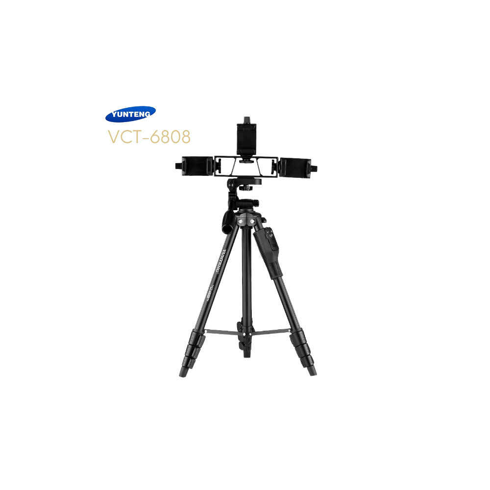 Trépied Téléphone Multifonctionnel Avec 3 Supports de Téléphone