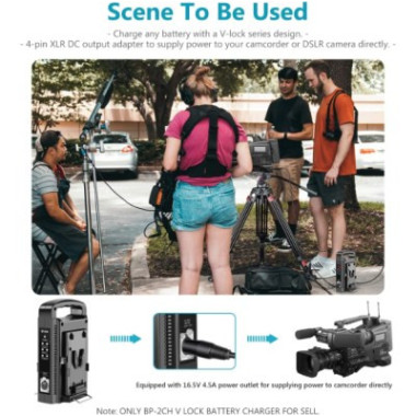 CHARGEUR DE BATTERIE A DOUBLE CANAL V-MOUNT