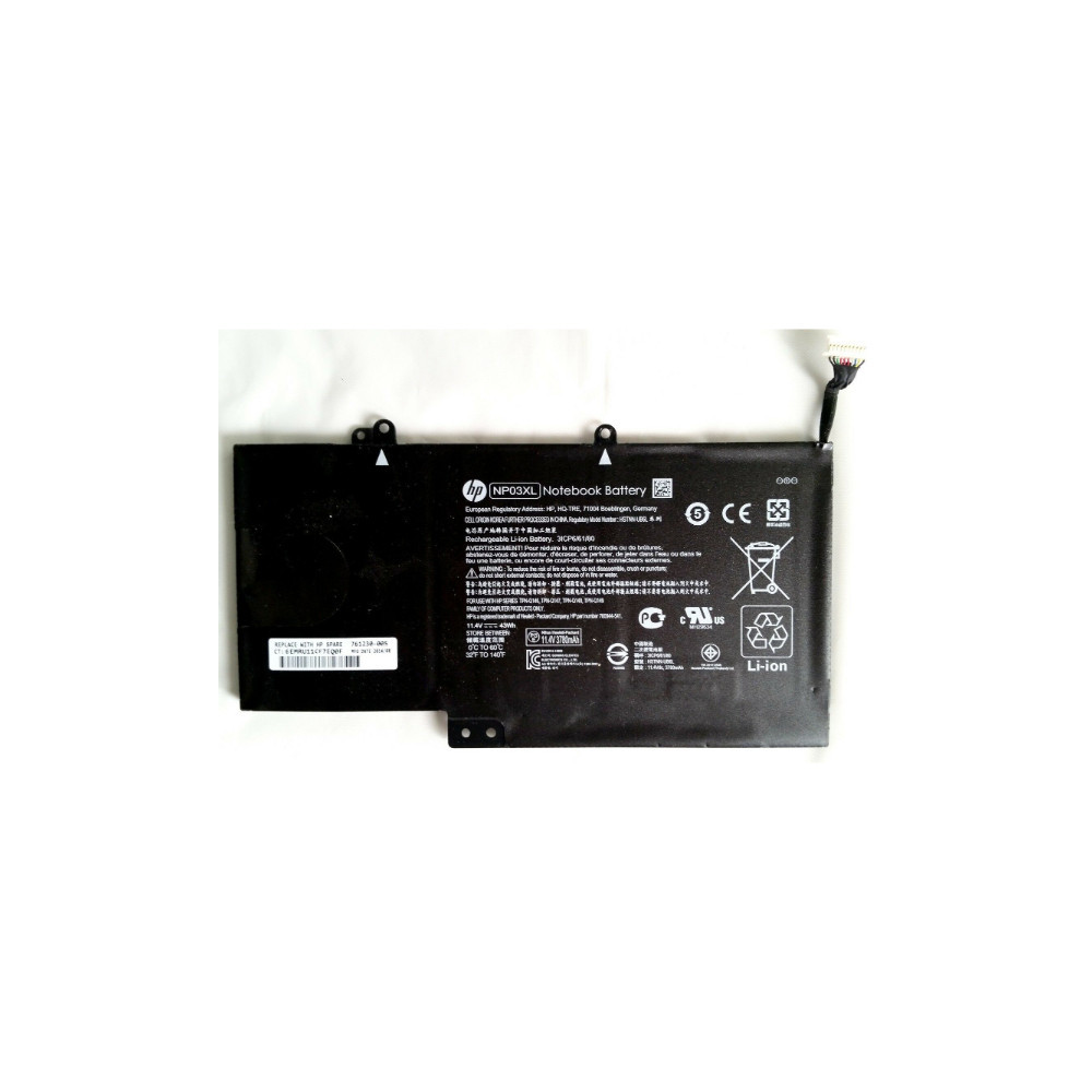 BATTERIE ORDINATEUR PORTABLE HP NP03XL Li-Polymer, 11.4V 43Wh