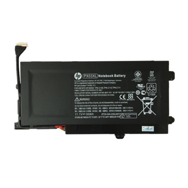 BATTERIE ORDINATEUR PORTABLE HP PX03XL Li-Polymer, 11.1V 50Wh