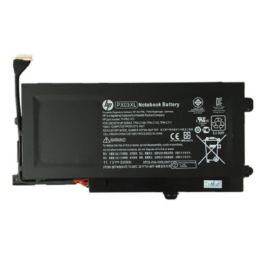 BATTERIE ORDINATEUR PORTABLE HP PX03XL Li-Polymer, 11.1V 50Wh