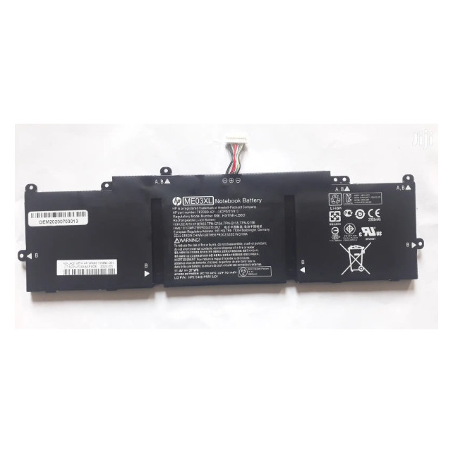 BATTERIE ORDINATEUR PORTABLE HP ME03XL Li-Polymer, 11.4V 37Wh