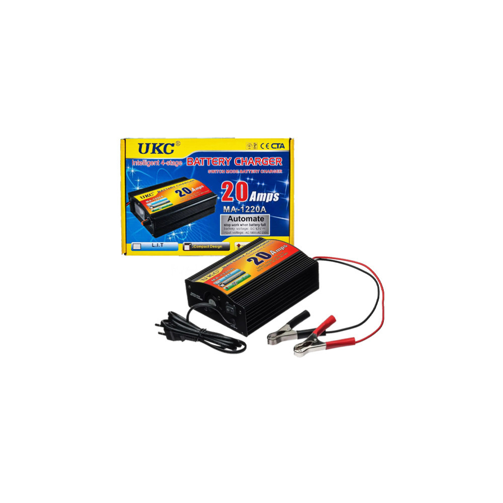 Chargeur Batterie Solaire, Voiture, Moto et Autres 12V20A UKC 20A / MA-1220A