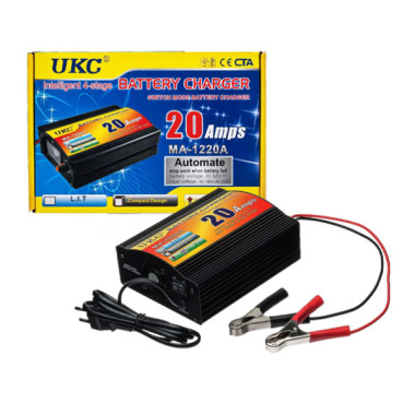Chargeur Batterie Solaire, Voiture, Moto et Autres 12V20A UKC 20A / MA-1220A
