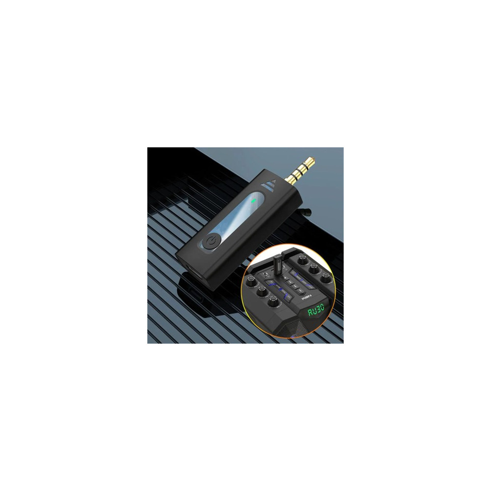 Micro cravate sans fil pour 2 personnes avec connecteur 3.5 à réduction de bruit