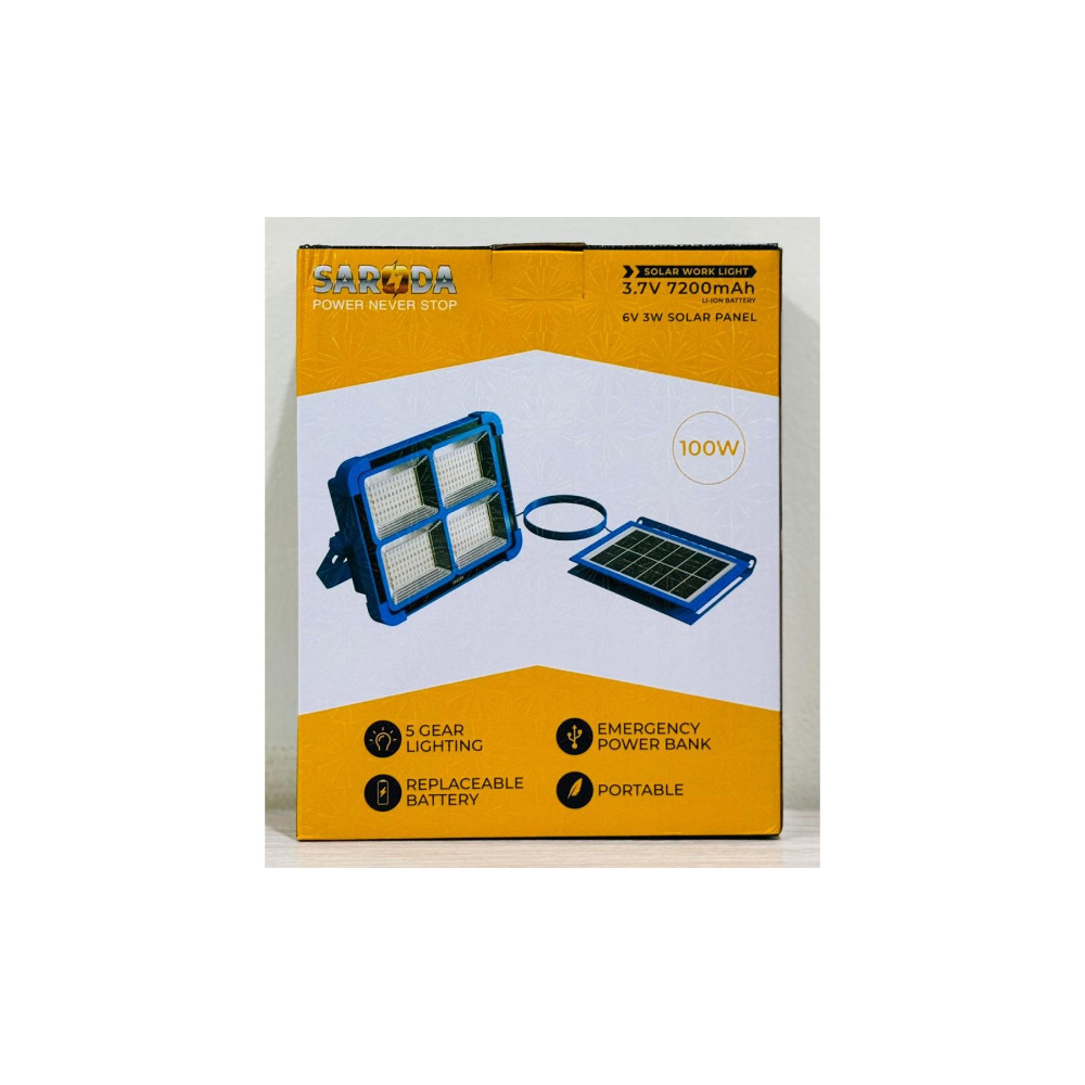 Lamp Projecteur Solaire Portatif SP14-02B