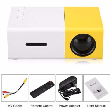 Mini projecteur LED Portable Pro, 480x272 Pixels, compatible HDMI 1080P