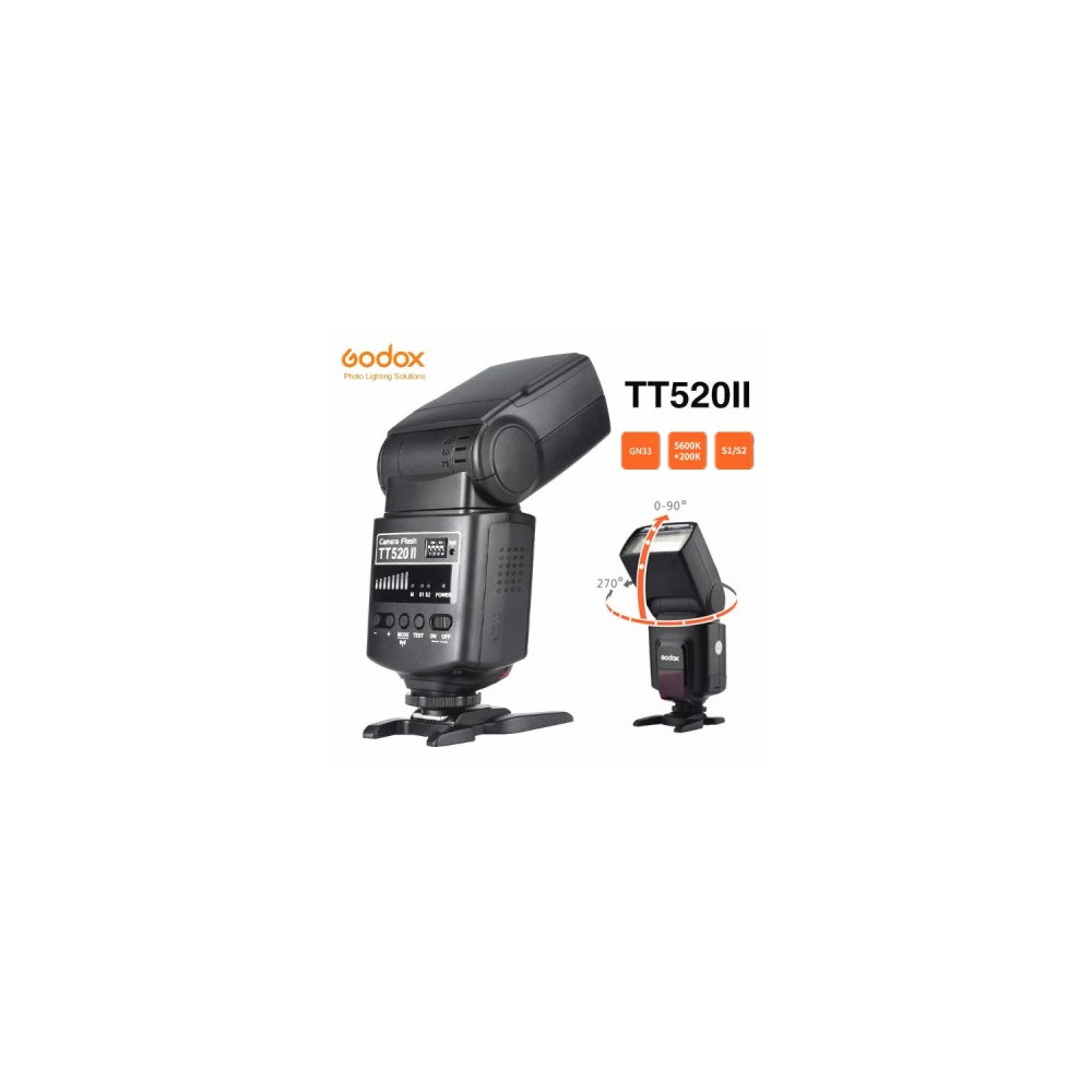 Godox Flash camera universel TT520 II + declencheur