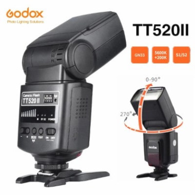 Godox Flash camera universel TT520 II + declencheur