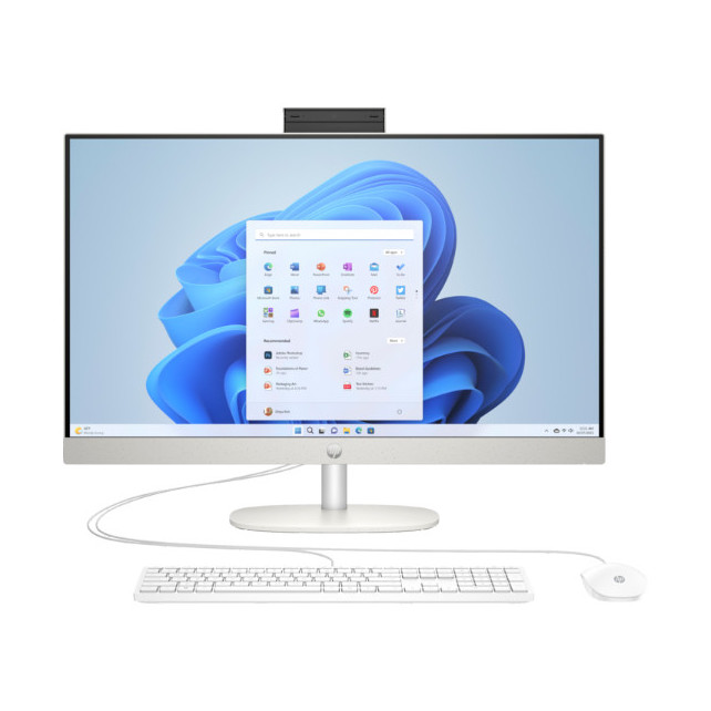 HP All-in-One 27-cr0056nh PC - Intel(R) Core(TM) i7-1355U - 8Gb - 512Gb 27" Full HD Blanc