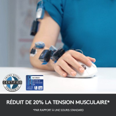 Trackball sans fil - droitier - capteur optique 440 dpi - 8 boutons - technologie Logitech Flow - compatible PC et MAC