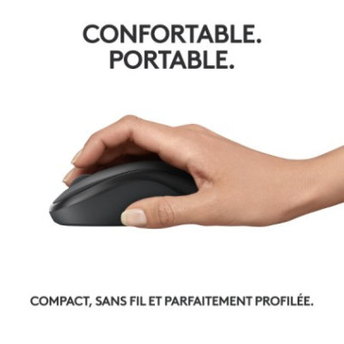 Souris sans fil - ambidextre - Bluetooth - capteur optique 1000 dpi - 3 boutons