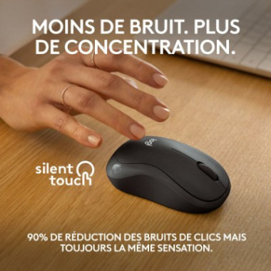 Souris sans fil - ambidextre - Bluetooth - capteur optique 1000 dpi - 3 boutons